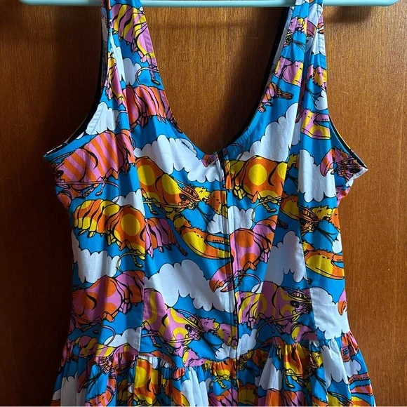 NWT Nooworks MINI Misty Lobster Dream dress with pockets XL - Picture 6 of 6